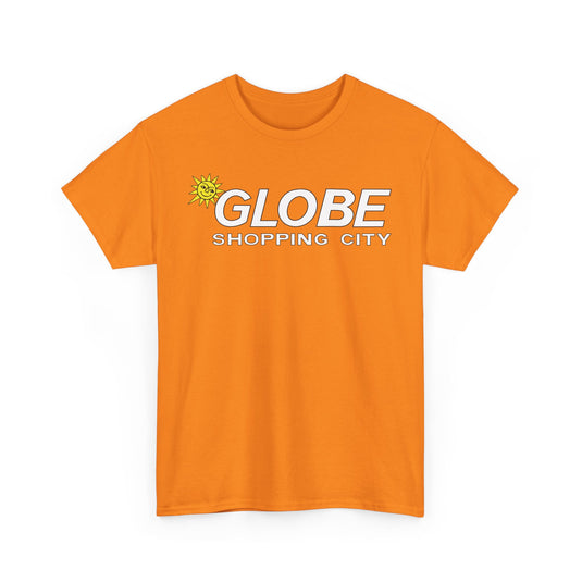 Globe Shopping City Sun Logo Vintage Mall Center T-Shirt