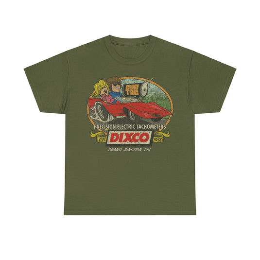 Dixco Tachometer 1958 Car Distressed Print T-shirt