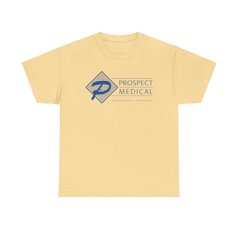 Load image into Gallery viewer, Prospect Medical T-Shirt Defunct Healthcare Company Bankrupt Logo Tee

