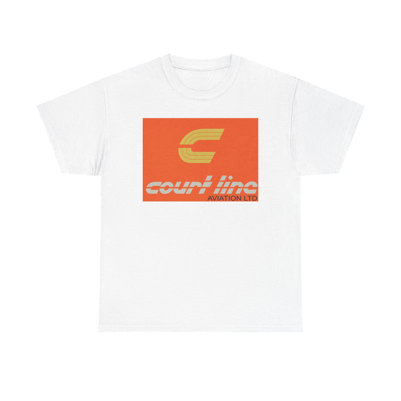 Load image into Gallery viewer, Court Line Aviation Ltd Vintage British Airline Logo Retro Travel T-shirt
