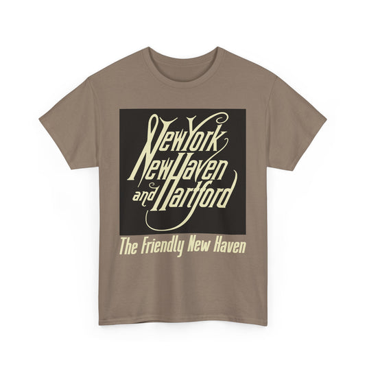 New York New Haven Hartford Railroad Vintage Train Logo T-Shirt