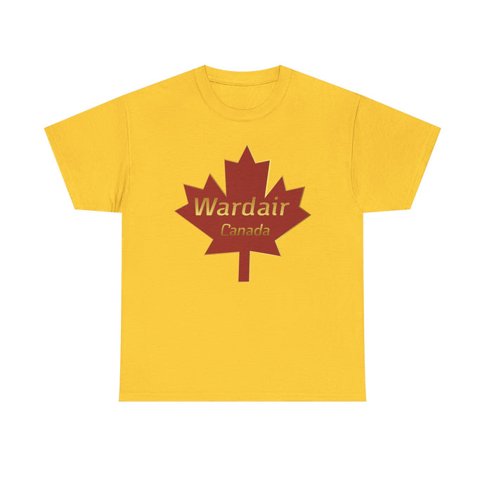 Wardair Canadian Maple Leaf Red Gold Charter Airline Vintage T-shirt