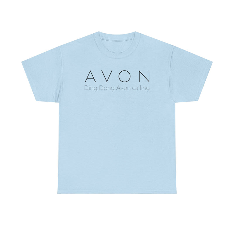 Load image into Gallery viewer, Avon T-Shirt Defunct Cosmetics Company Ding Dong Avon Calling Beauty Tee
