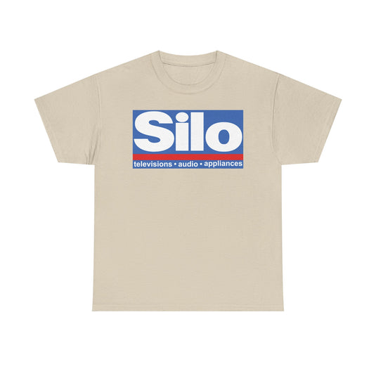 Silo Televisions Audio Appliances Blue Red Logo Electronics Store T-shirt