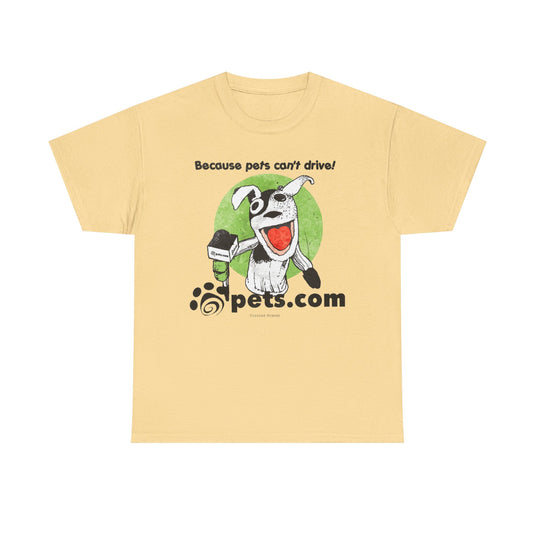 Pets.com Online Store Nostalgic Retro Logo T-shirt