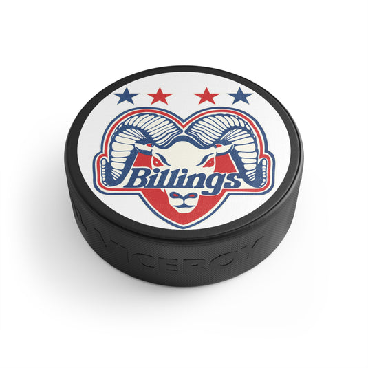 Billings Bighorns Montana Hockey Puck