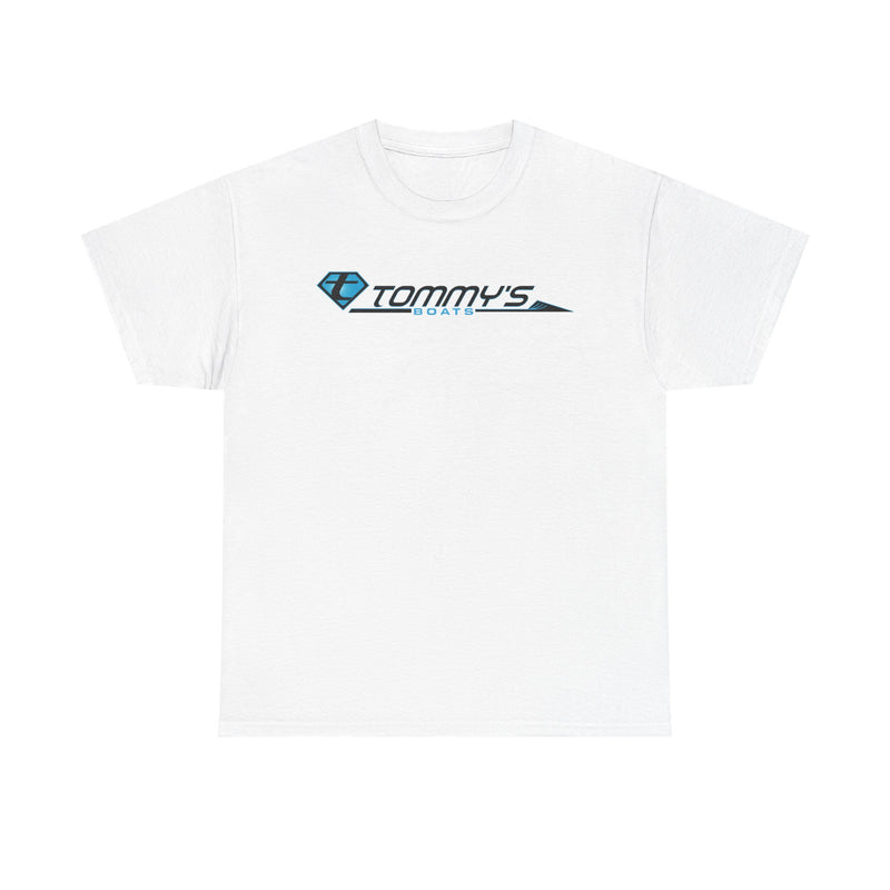 Load image into Gallery viewer, Tommy's Boats T-Shirt Bankrupt Boat Dealer Defunct Company Logo Tee
