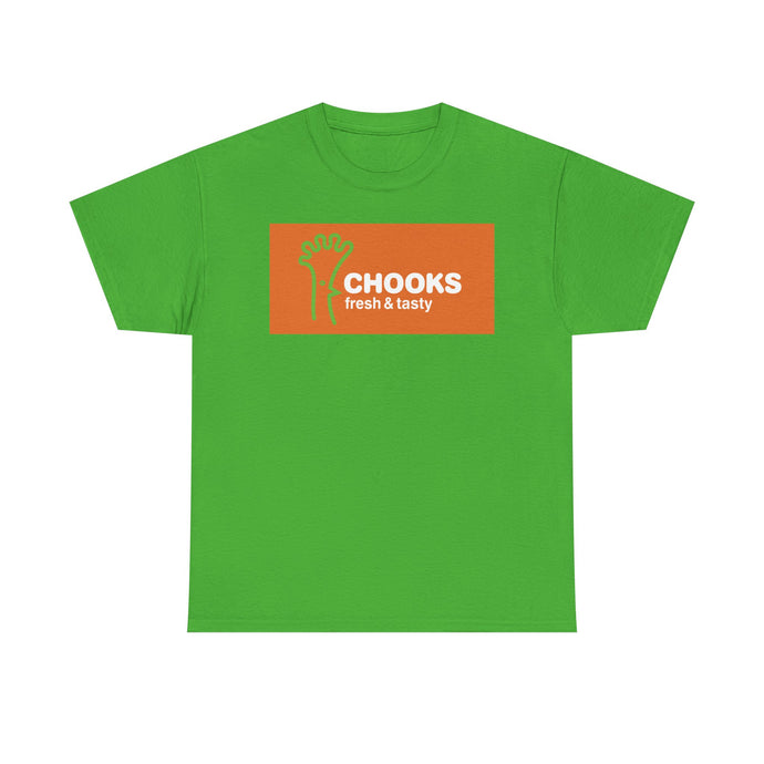 Chooks Fresh & Tasty Vintage Food Chain Restaurant Logo T-Shirt
