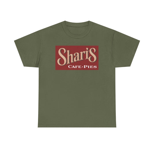 Sharis Cafe Pies T-Shirt - Restaurant Industry Defunct Logo Tee