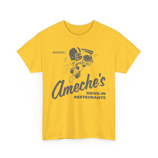 Meetcha at Ameches Drive In Restaurants Defunct Logo T-shirt