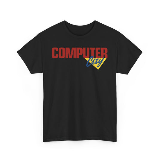 Computer City Retro Electronics Store 90s Nostalgia T-Shirt