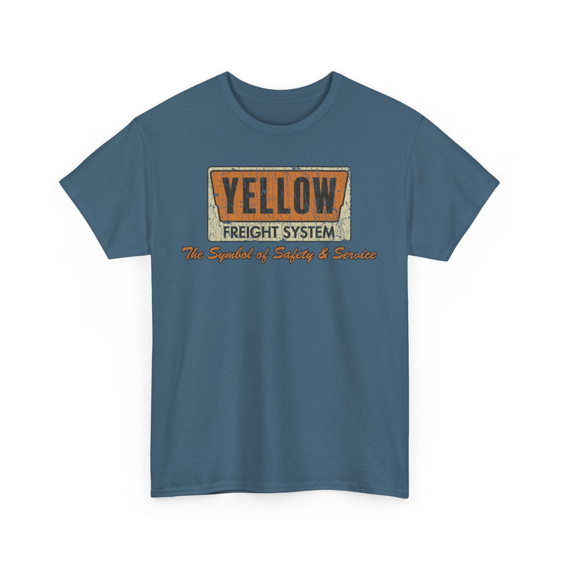 Load image into Gallery viewer, Yellow Freight Symbol of Safety 1968 Kansas Trucking Traffic T-shirt
