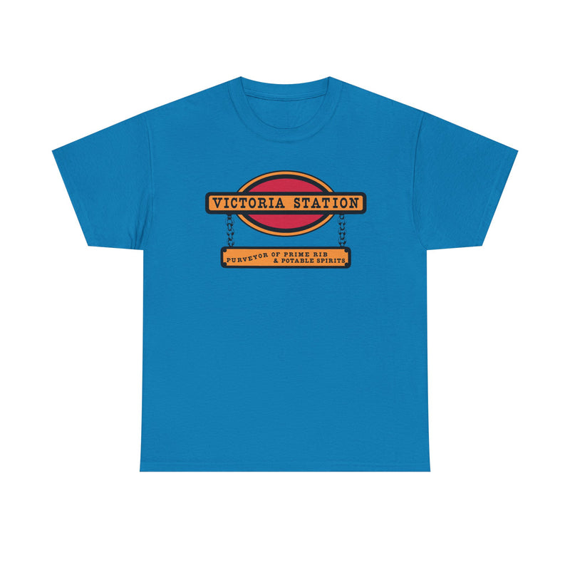Load image into Gallery viewer, Victoria Station T-Shirt - Restaurant Industry Bankrupt Logo Tee
