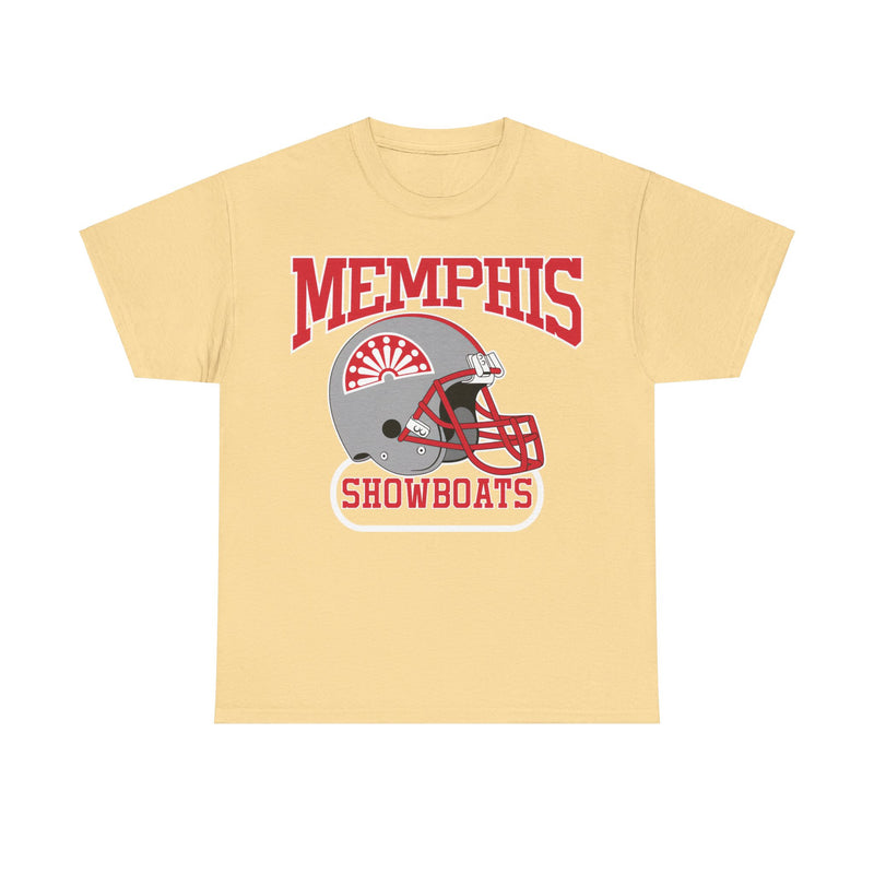 Load image into Gallery viewer, Memphis Showboats Tennessee Helmet Logo Football Team T-shirt
