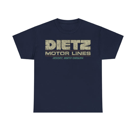 Dietz Motor Lines 1948 Trucking Distressed Print T-shirt