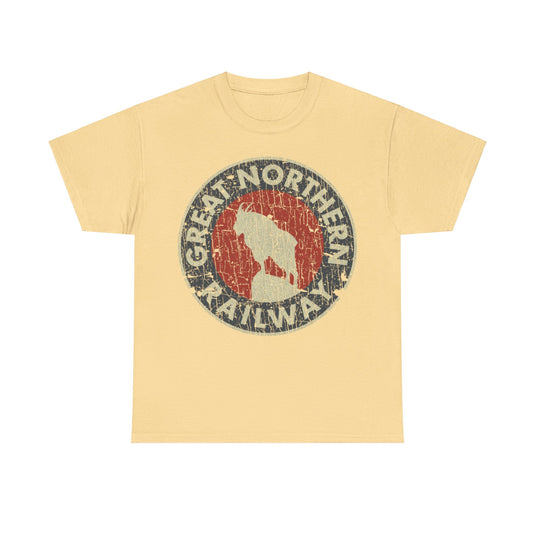 Great Northern Railway 1889 Railroad Distressed Print T-shirt