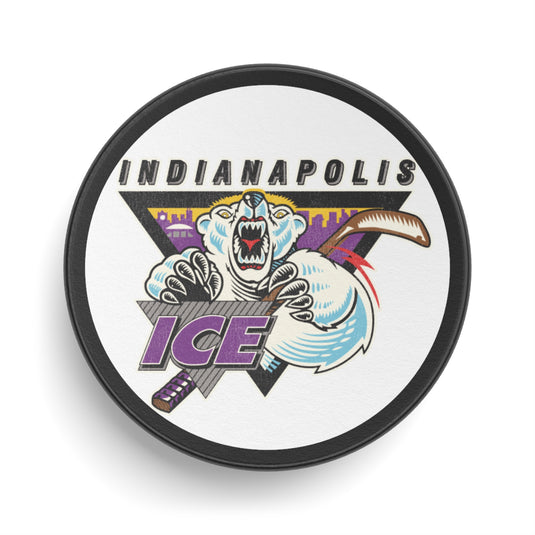 Indianapolis Ice Nostalgic Logo Hockey Puck