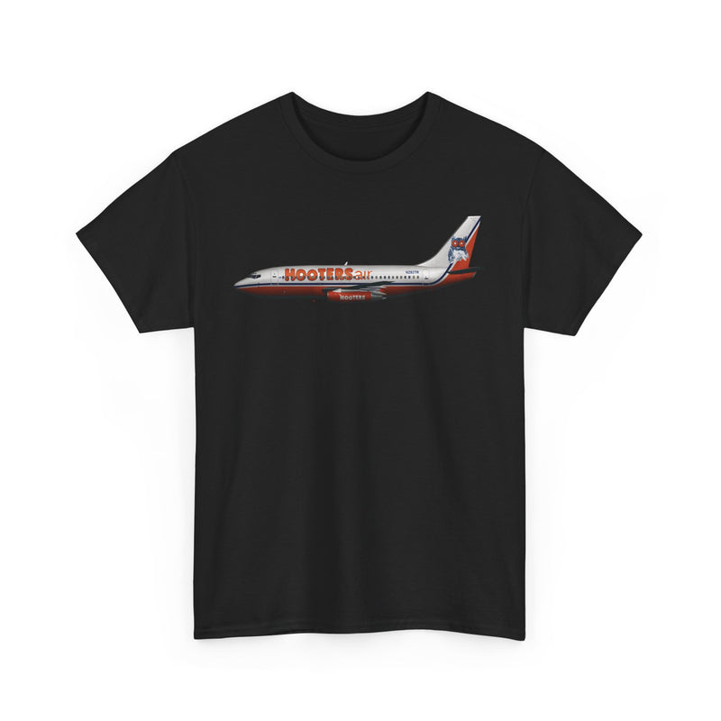 Load image into Gallery viewer, Hooters Air Orange Owl Novelty Airline Retro Aviation Memorabilia T-shirt
