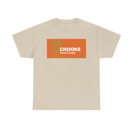 Chooks Fresh & Tasty Vintage Food Chain Restaurant Logo T-Shirt