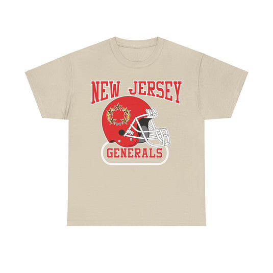 New Jersey Generals Helmet Logo Football Team T-shirt