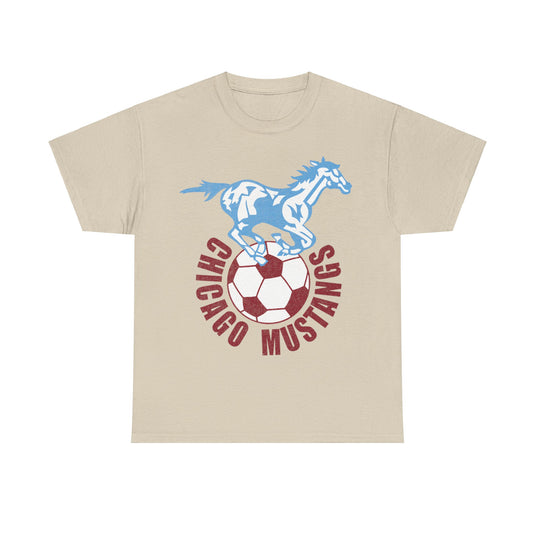 Chicago Mustangs NASL Soccer Retro Nostalgic T-shirt