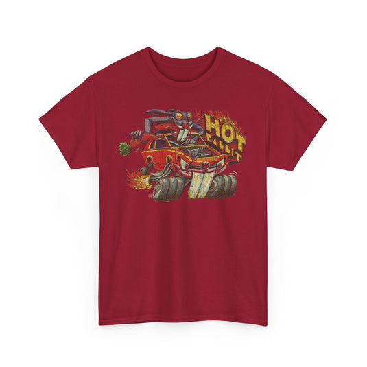 Weird Wheels Hot Rabbit 1980 Topps Racing Monster Truck Trading Card T-shirt