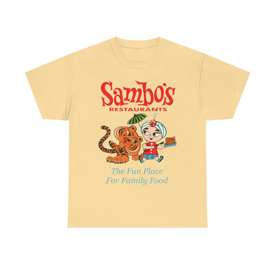 Sambos Fun Place for Family Food California Restaurant T-shirt