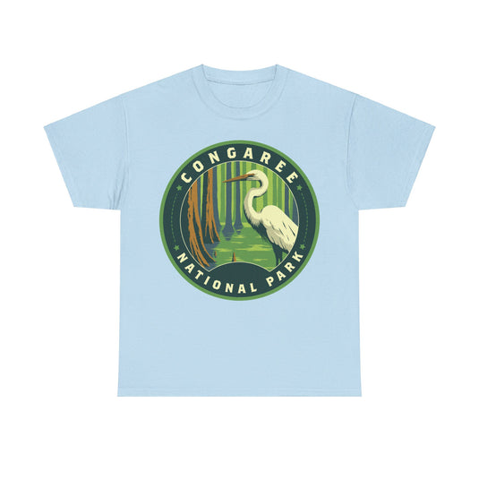 Congaree National Park South Carolina Round Logo T-shirt