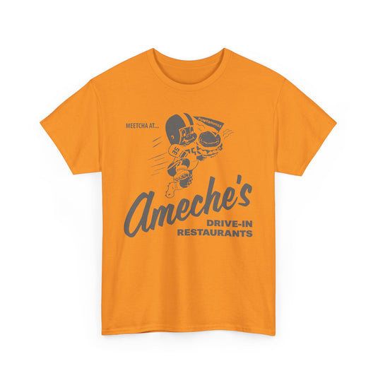 Meetcha at Ameches Drive In Restaurants Defunct Logo T-shirt