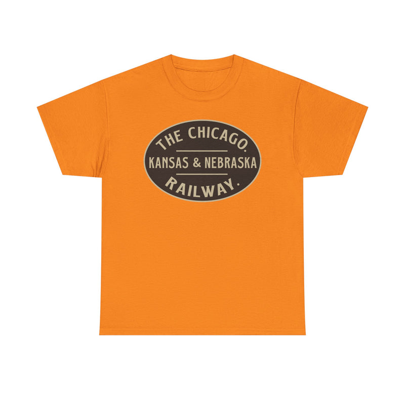 Load image into Gallery viewer, Chicago Kansas Nebraska Railway Vintage Railroad Logo T-Shirt
