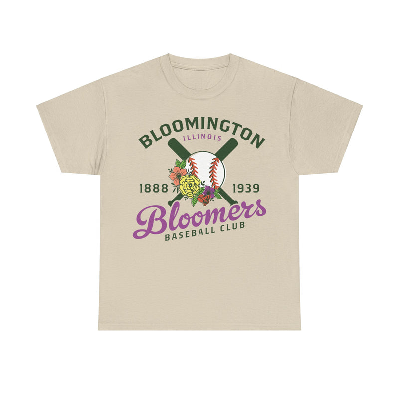 Load image into Gallery viewer, Bloomington Bloomers Est 1888 Illinois Baseball T-shirt
