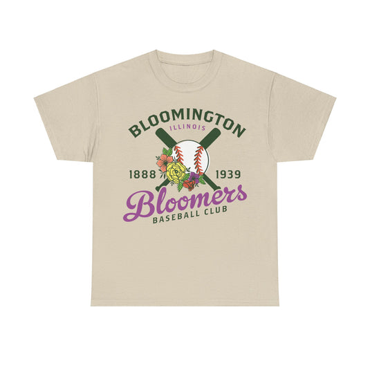 Bloomington Bloomers Est 1888 Illinois Baseball T-shirt