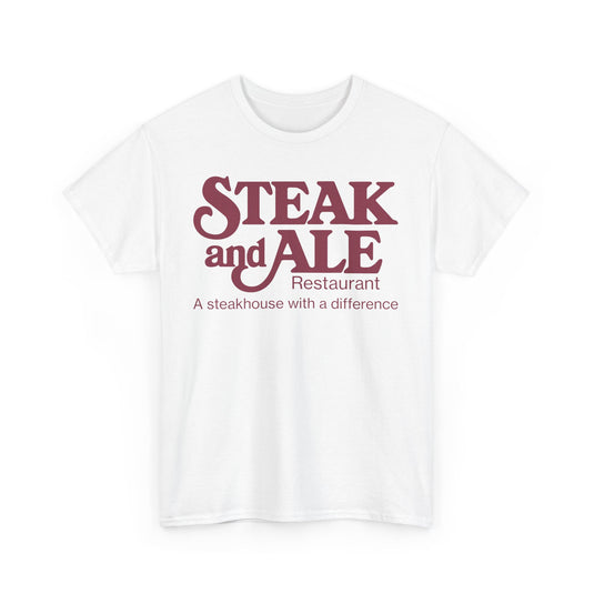Steak and Ale Restaurant Vintage Steakhouse Logo Classic Dining T-Shirt
