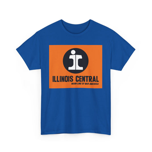 Illinois Central Main Line Mid-America Railroad Logo Train T-Shirt