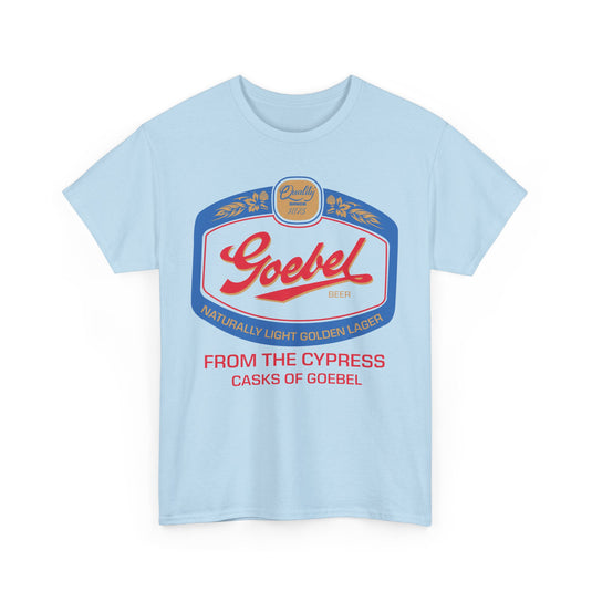 Goebel Beer Quality Since 1875 Logo Cypress Casks Detroit Michigan T-Shirt
