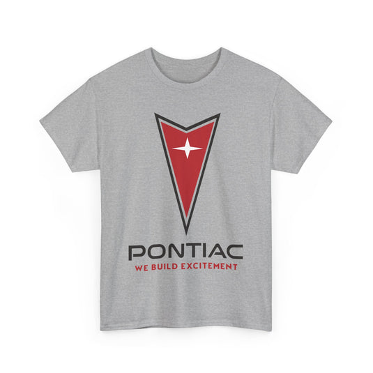 Pontiac We Build Excitement Red Arrow Star Logo Classic T-shirt