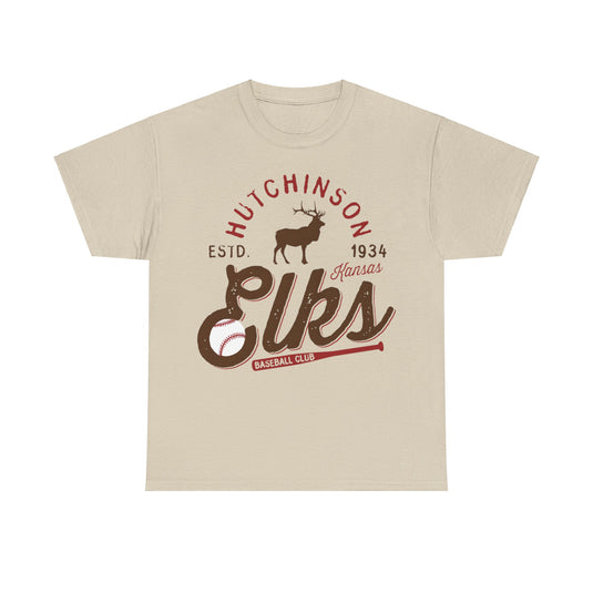 Hutchinson Elks Est 1934 Kansas Baseball Club T-shirt