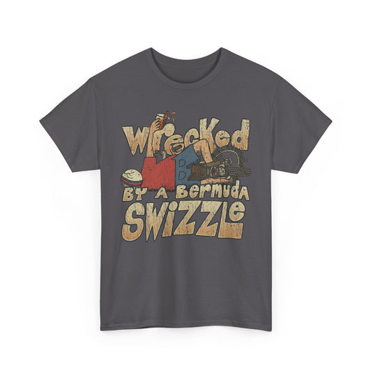 Wrecked by a Bermuda Swizzle 1983 Alcohol Vacation T-shirt