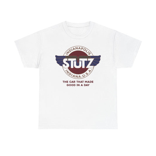 Stutz The Car That Made Good In A Day Indianapolis Logo T-shirt