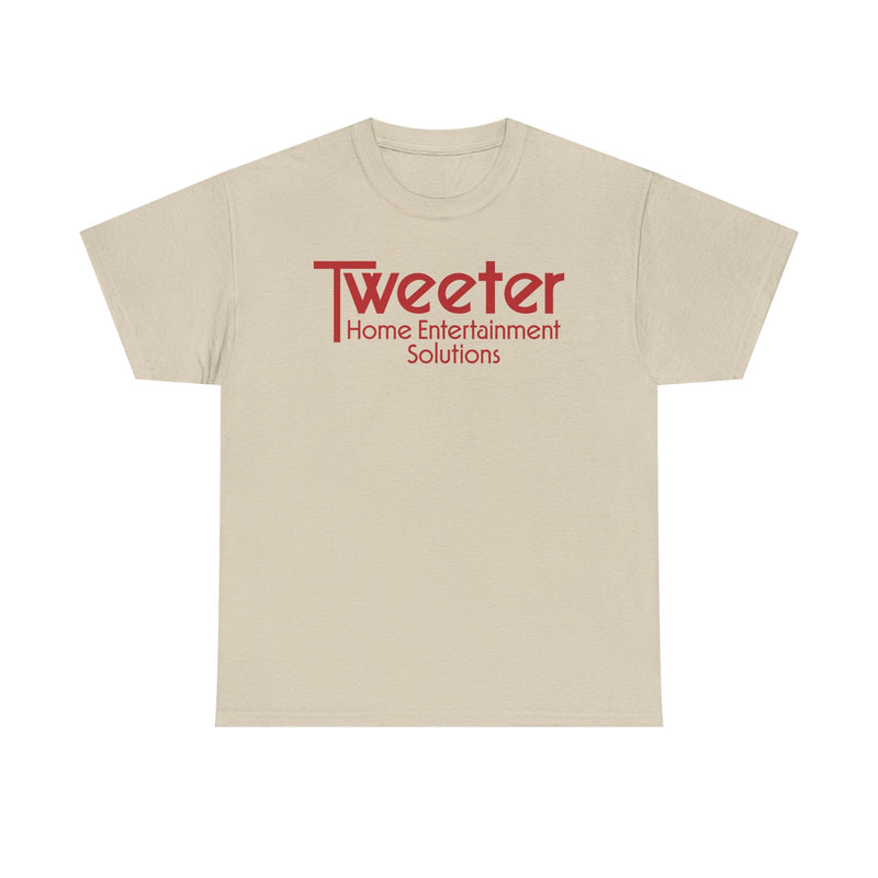 Load image into Gallery viewer, Tweeter Home Entertainment Solutions Red Logo Electronics Store T-shirt
