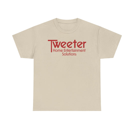 Tweeter Home Entertainment Solutions Red Logo Electronics Store T-shirt