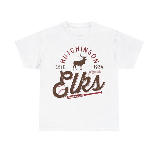 Hutchinson Elks Est 1934 Kansas Baseball Club T-shirt