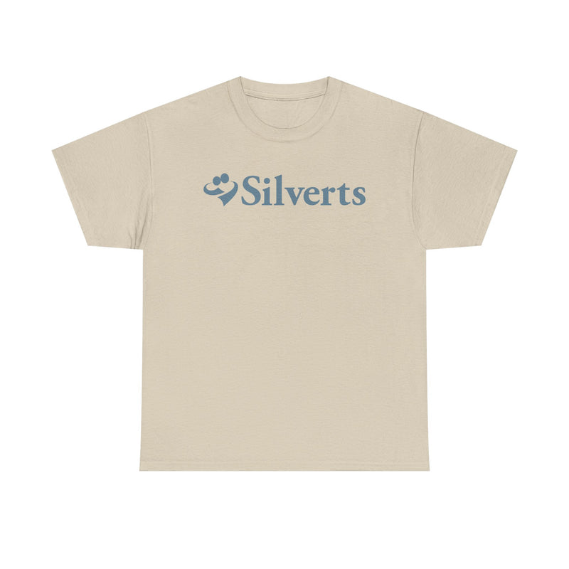 Load image into Gallery viewer, Silverts T-Shirt Blue Senior Care Adaptive Clothing Brand Logo Tee
