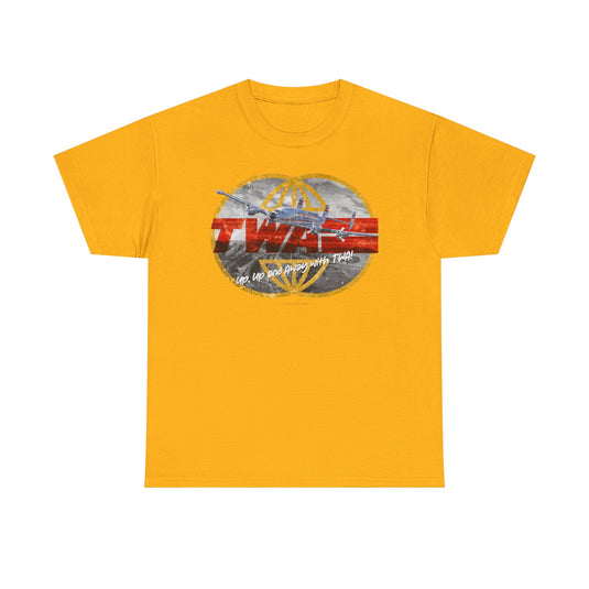 TWA Transworld Airline Up Up and Away Nostalgic Retro Logo T-shirt
