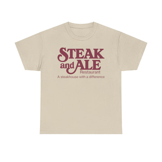 Steak and Ale Restaurant Vintage Steakhouse Logo Classic Dining T-Shirt
