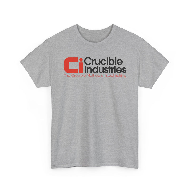 Load image into Gallery viewer, Crucible Industries Steelmaking Logo Graphic T-Shirt Rare Defunct Brand Tee
