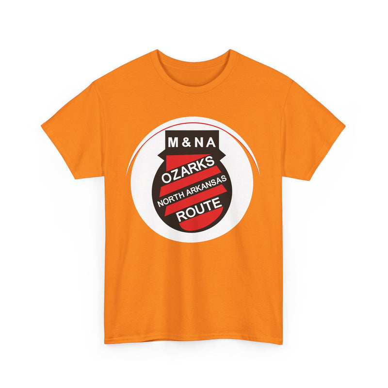 Load image into Gallery viewer, Missouri Arkansas Ozarks North Arkansas Route Railroad Logo T-Shirt
