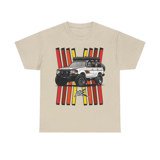 Toyota Land Cruiser LC80 Retro TRD Racing Banner Car T-shirt