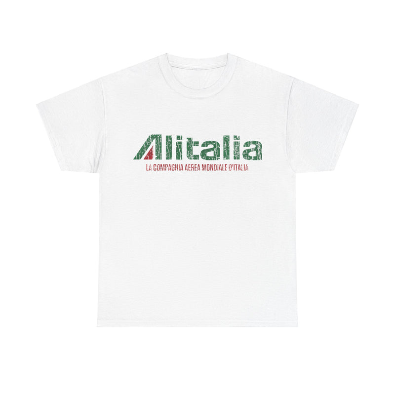 Load image into Gallery viewer, Italy Alitalia World Airlines Retro Nostalgic T-shirt
