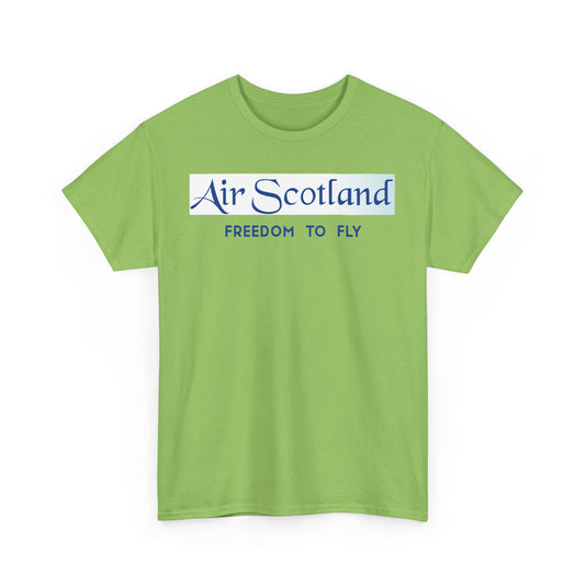 Air Scotland Freedom To Fly Vintage Scottish Airline Logo Aviation T-shirt
